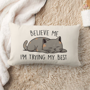 Cojín Lumbar Estoy probando mi mejor gato lindo
