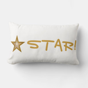 Cojín Lumbar Estrella "Gold" de "STAR" blanco lumbar de pillow