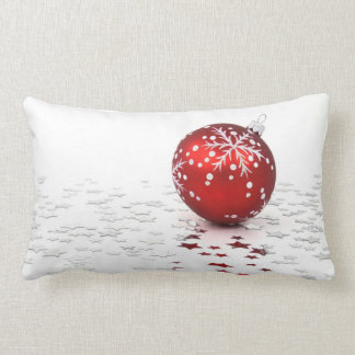Cojín Lumbar Estrellas del día de fiesta del navidad