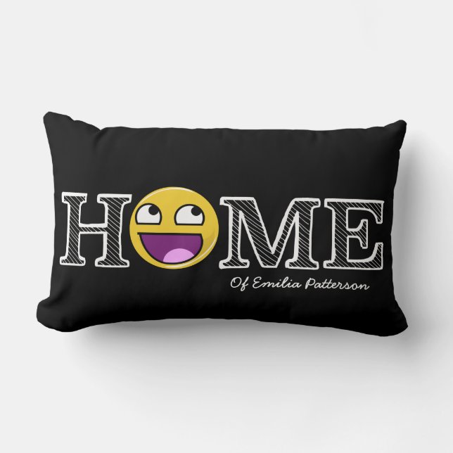 Cojín Lumbar Estreno de una casa impresionante de la cara (Anverso)