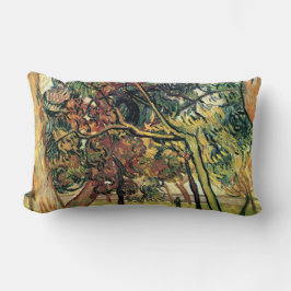 Cojín Lumbar Estudio de los árboles de pino Vincent van Gogh