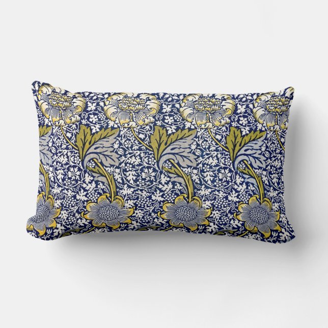 Cojín Lumbar Eterna elegancia: Kennet de William Morris (Anverso)