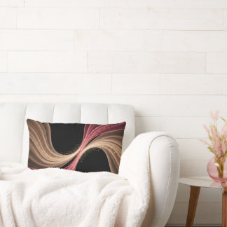 Cojín Lumbar Eternal Flow of Love — Abstract Romantic Art