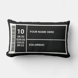 Cojín Lumbar Etiqueta de la caja de zapatos del Personalizable 