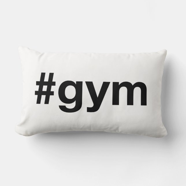 Cojín Lumbar Etiqueta GYM (Anverso)