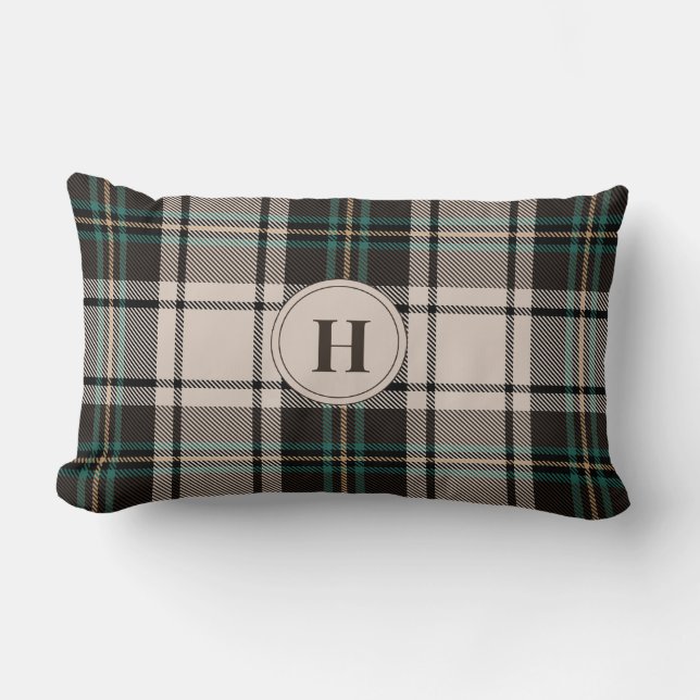Cojín Lumbar Fall Home Decor Plaid Custom Name Couch Pillows (Anverso)