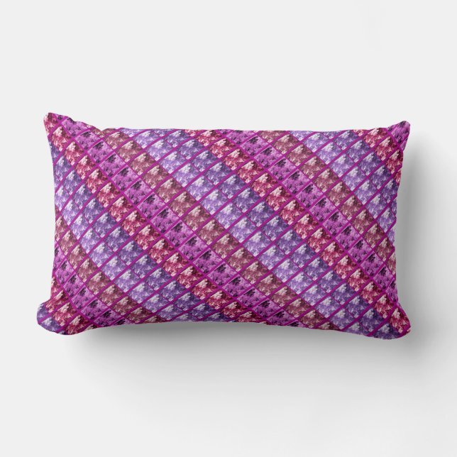 Cojín Lumbar Falso Arte/Fotográfico Tira azul/almohada lumbar p (Anverso)