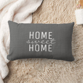 Cojín Lumbar Familia gris oscuro rústica moderna del dulce del