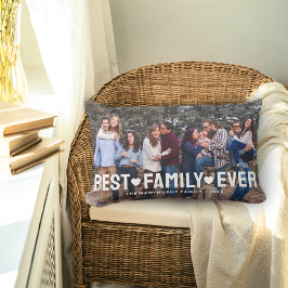 Cojín Lumbar Familia Negrita Texto Sobreposición de la mejor fo