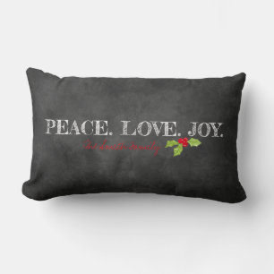 Cojín Lumbar FAMILIA Peace Love Joy FAMILY Holly Chalkboard Hol