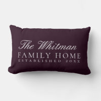 Family Home Classic Plum Burgundy