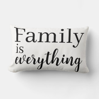 Cojín Lumbar Family is everything Throw Pillow