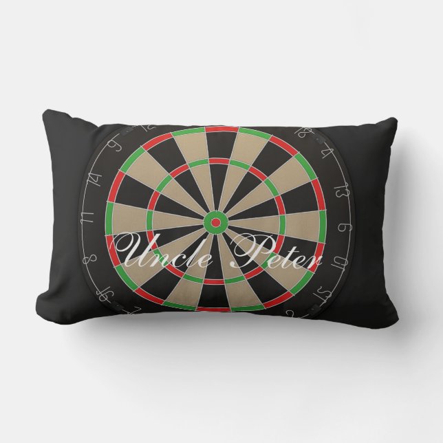 Cojín Lumbar Fans de Darts 🎯 😍 Dartboard (Anverso)