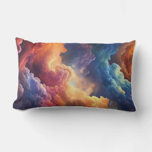 Cojín Lumbar Fantasía Sky Vibe ensueño paisaje nublado multicol