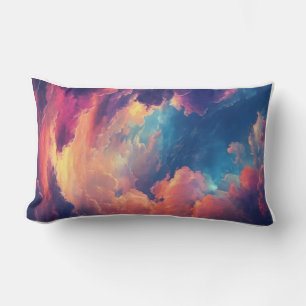 Cojín Lumbar Fantasía Sky Vibe ensueño paisaje nublado multicol
