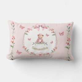 Cojín Lumbar Fantasías de Osito de Peluche Rosa