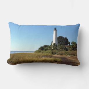 Cojín Lumbar Faro Cerca Del Océano CartelAlmohada
