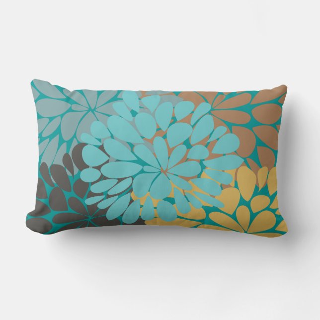 Cojín Lumbar Fashion floral fino y lindo Guay Girly Retro (Anverso)