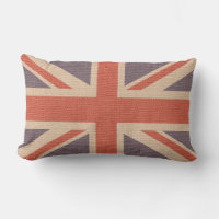 Faux Burlap Jute Linen Look UK Flag