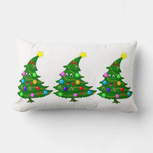COJÍN LUMBAR **FELICES ÁRBOLES DE NAVIDAD** ALMOHADÓN DE NAVIDA