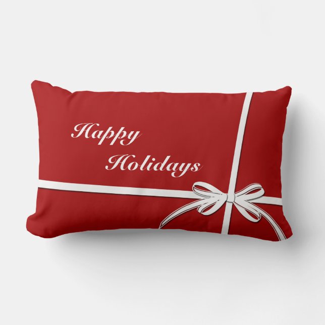 Cojín Lumbar Felices Fiestas (Anverso)