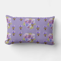 Feliz cumpleaños Pansy señoras florales Lavender L