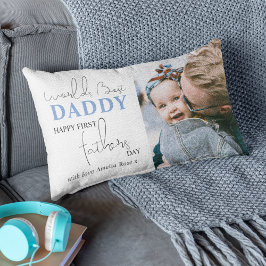 Cojín Lumbar Feliz Día de los Primeros Padres | Foto Pillow Lum