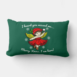 Cojín Lumbar Feliz Navidad estoy aquí