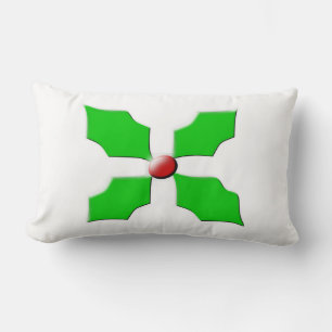 Cojín Lumbar Feliz Navidad Holly Pillow
