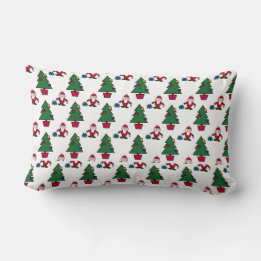 Cojín Lumbar Festive Santa Christmas Pillow