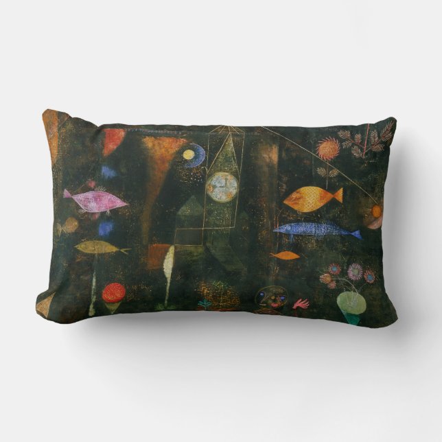 Cojín Lumbar Fish Magic - Paul Klee (Anverso)