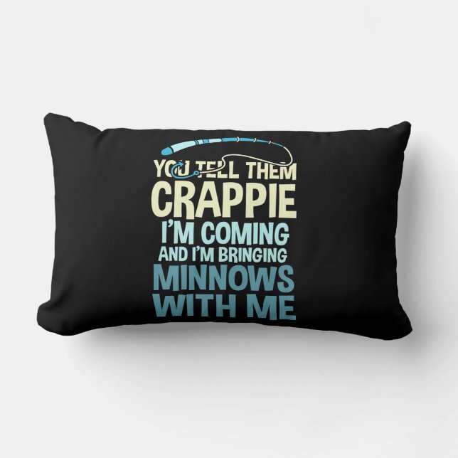 Cojín Lumbar Fisher Que Les Digas Crappie (Anverso)