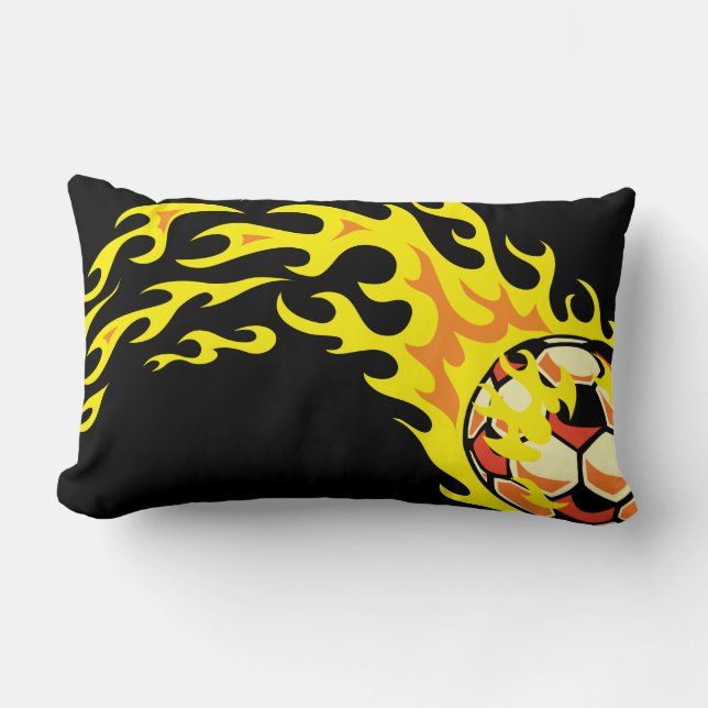 Cojín Lumbar Flamin’ Soccer Ball (Anverso)