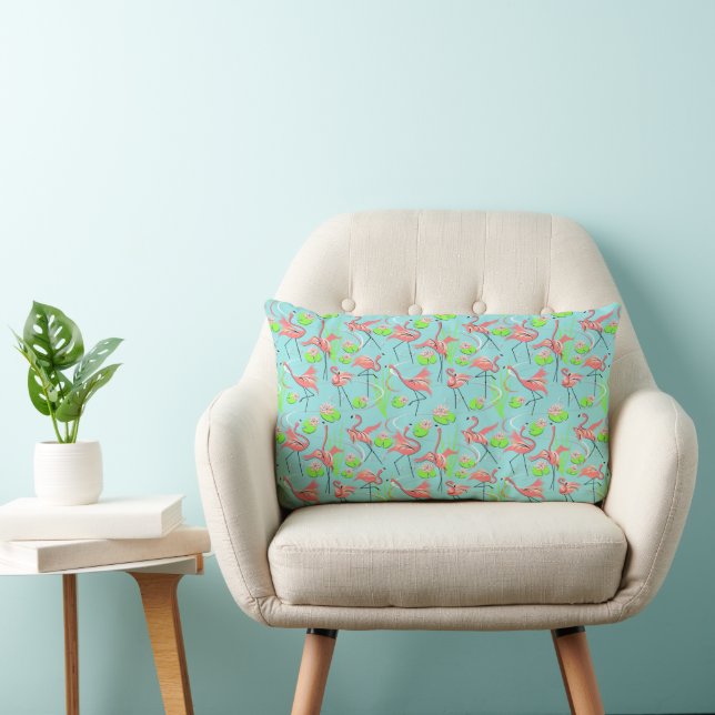 Cojín Lumbar Flamingo Fandango Multilumbar rosado hacia atrás (Silla)