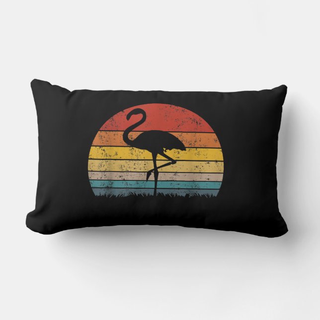 Cojín Lumbar Flamingo Sunset Flamingo Gift (Anverso)