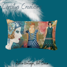 Cojín Lumbar Flappers Art Deco