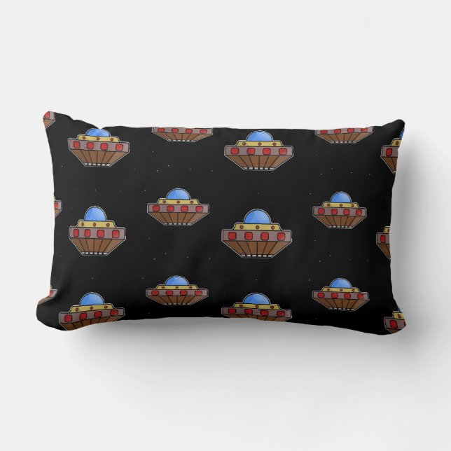 Cojín Lumbar Flaufo en negro espacial (Anverso)