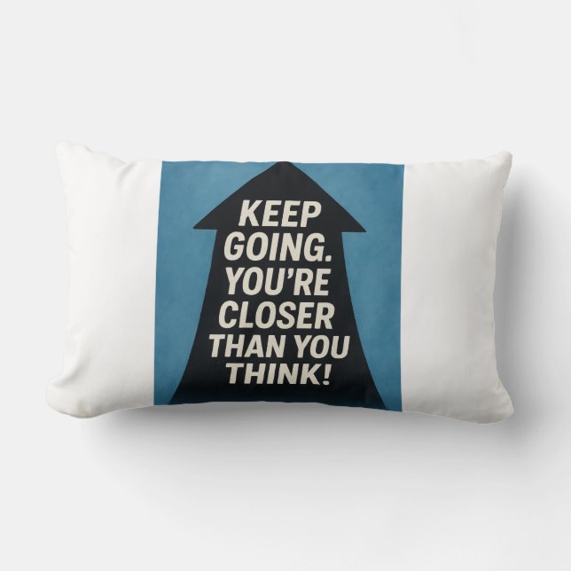 Cojín Lumbar Flecha motivacional (Anverso)