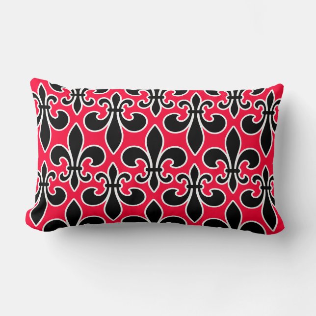 Cojín Lumbar Fleur De Lis Wallpaned (Anverso)