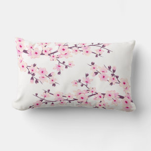 Cojín Lumbar Flor de cerezo rosa (Sakura)