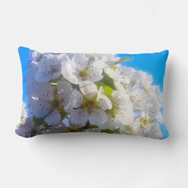 Cojín Lumbar Flor de Pera (Anverso)