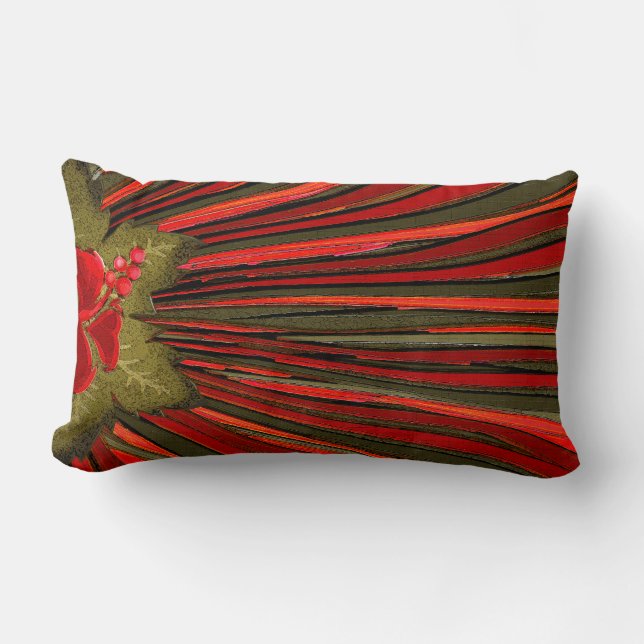 Cojín Lumbar Flor de tango (almohada de 21 x 13 pulgadas) (Anverso)