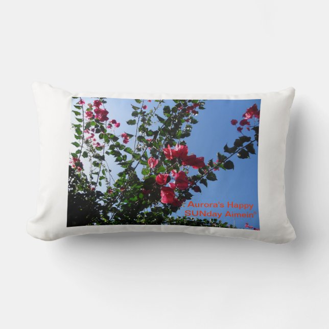 Cojín Lumbar ¡Flor-Domingo! (Anverso)