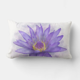 Cojín Lumbar Flor morada de Waterlily 7