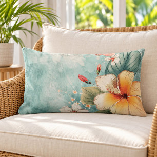Cojín Lumbar Flor Tropical Bohemio Breezy
