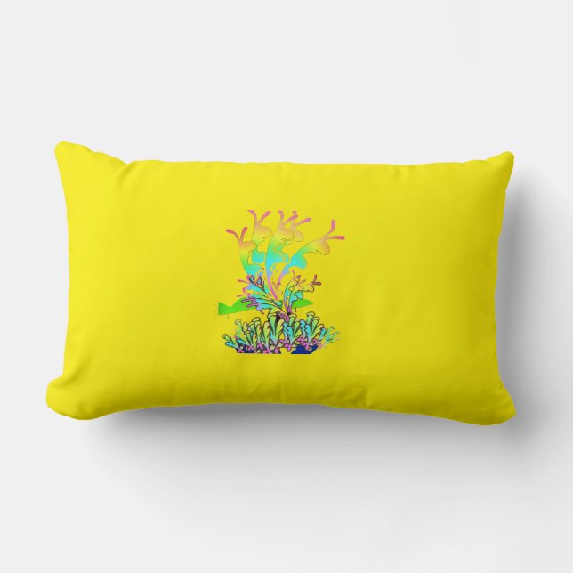 Cojín Lumbar Floral magnífica (Anverso)