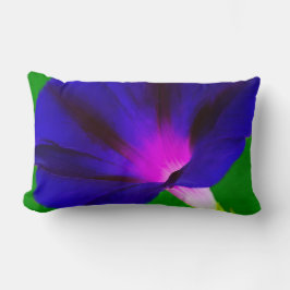 Cojín Lumbar Floral Rosa-Púrpura Ardiente