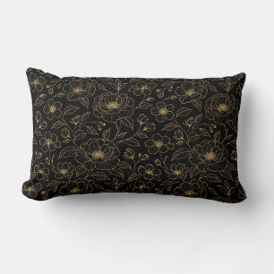 Cojín Lumbar Floral sin Costuras de Lujo Elegante