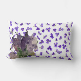 Cojín Lumbar florero violeta