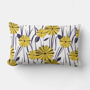 Cojín Lumbar Flores amarillas
